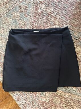 Wilfred Black Wrap-Front Women's Skirt